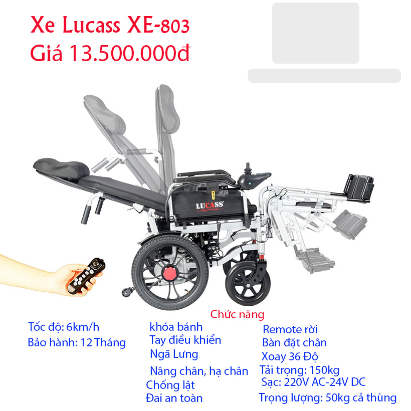 Xe điện nằm ngữa Lucass Jazz S803