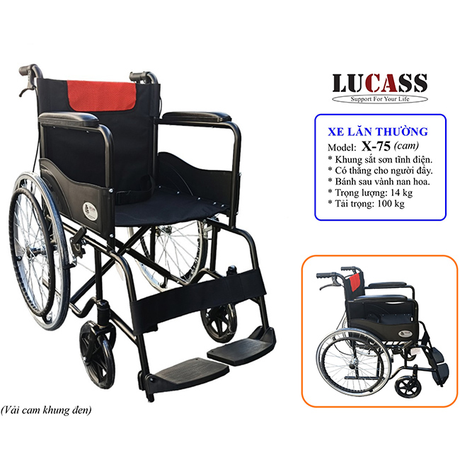  Xe Lăn Tay Lucass X-75 New